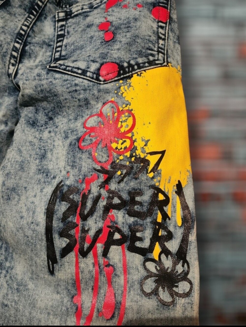 Rue21 Unisex Premium Flex Graffiti Jeans - Picture 16 of 16